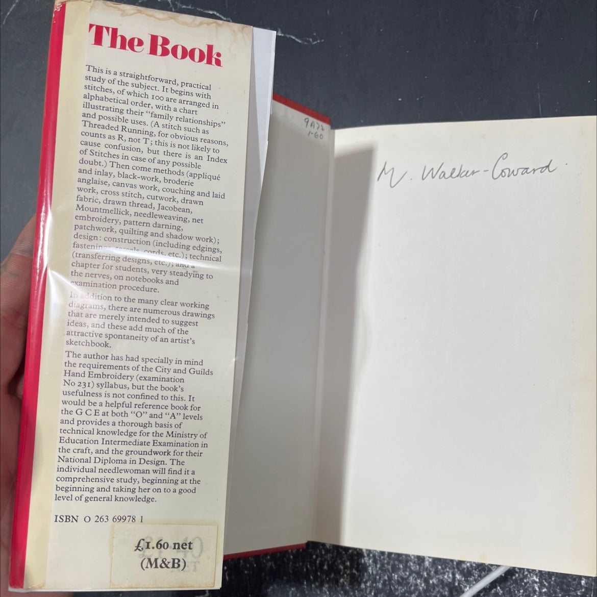 the craft of embroidery book, by alison liley, 1971 Hardcover image 4
