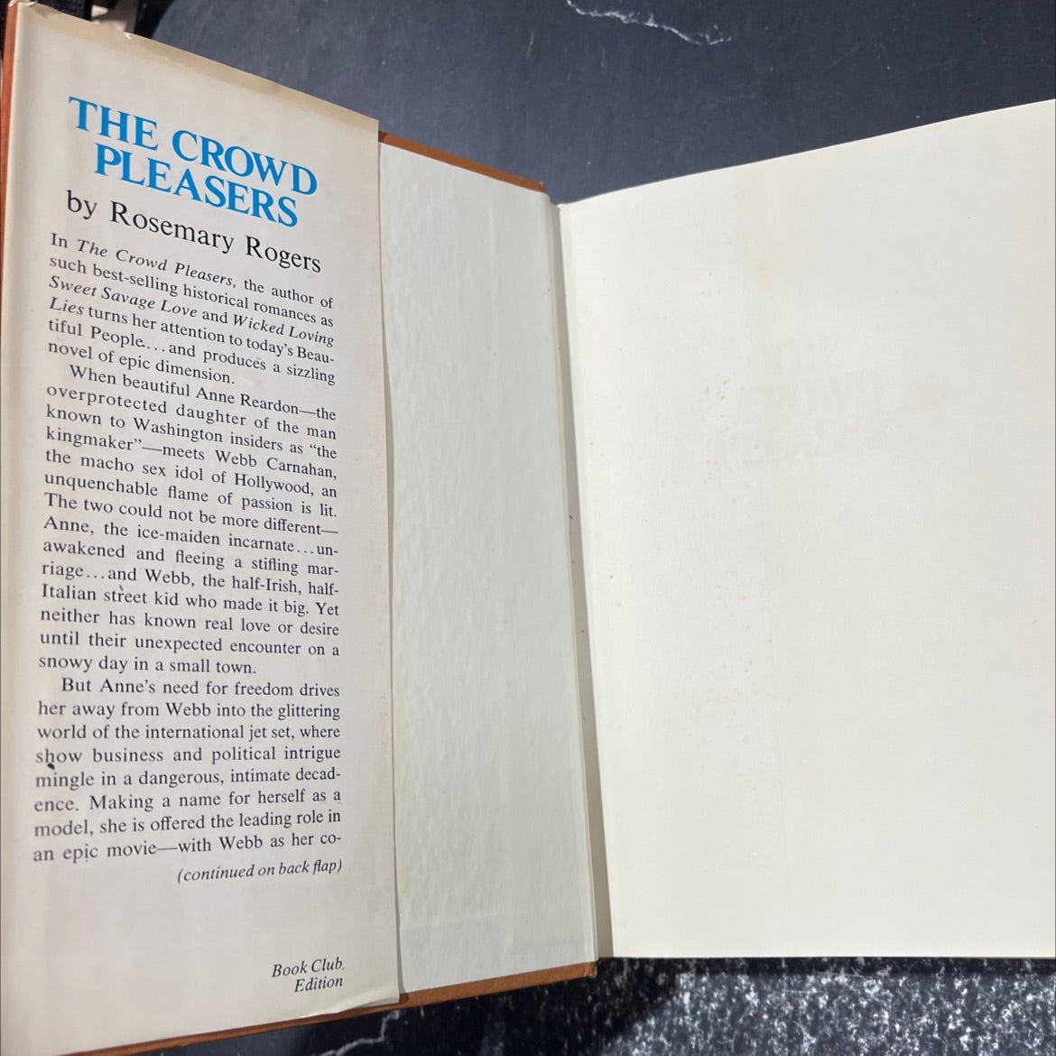 the crowd pleasers book, by rosemary rogers, 2014 Hardcover image 4