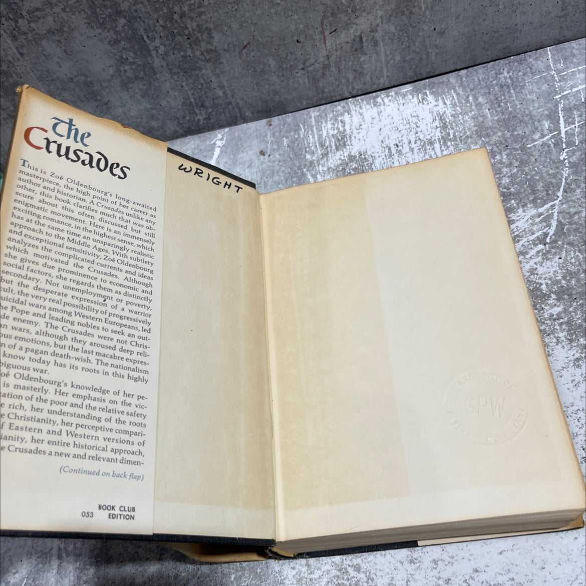 the crusades book, by zoé oldenbourg, 1966 Hardcover image 4
