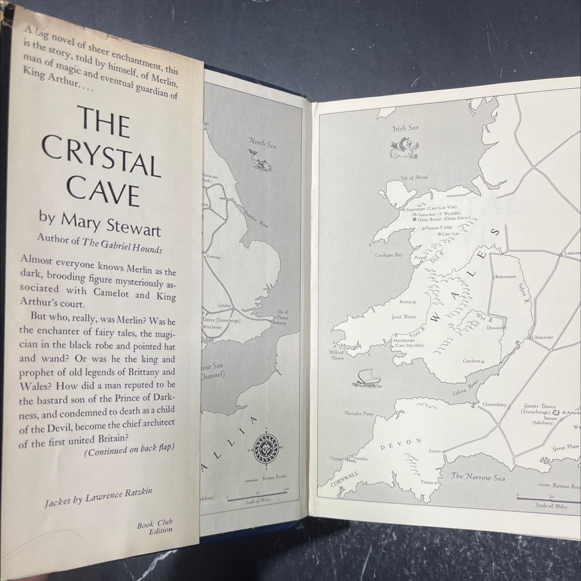 the crystal cave book, by Mary Stewart, 1970 Hardcover image 4