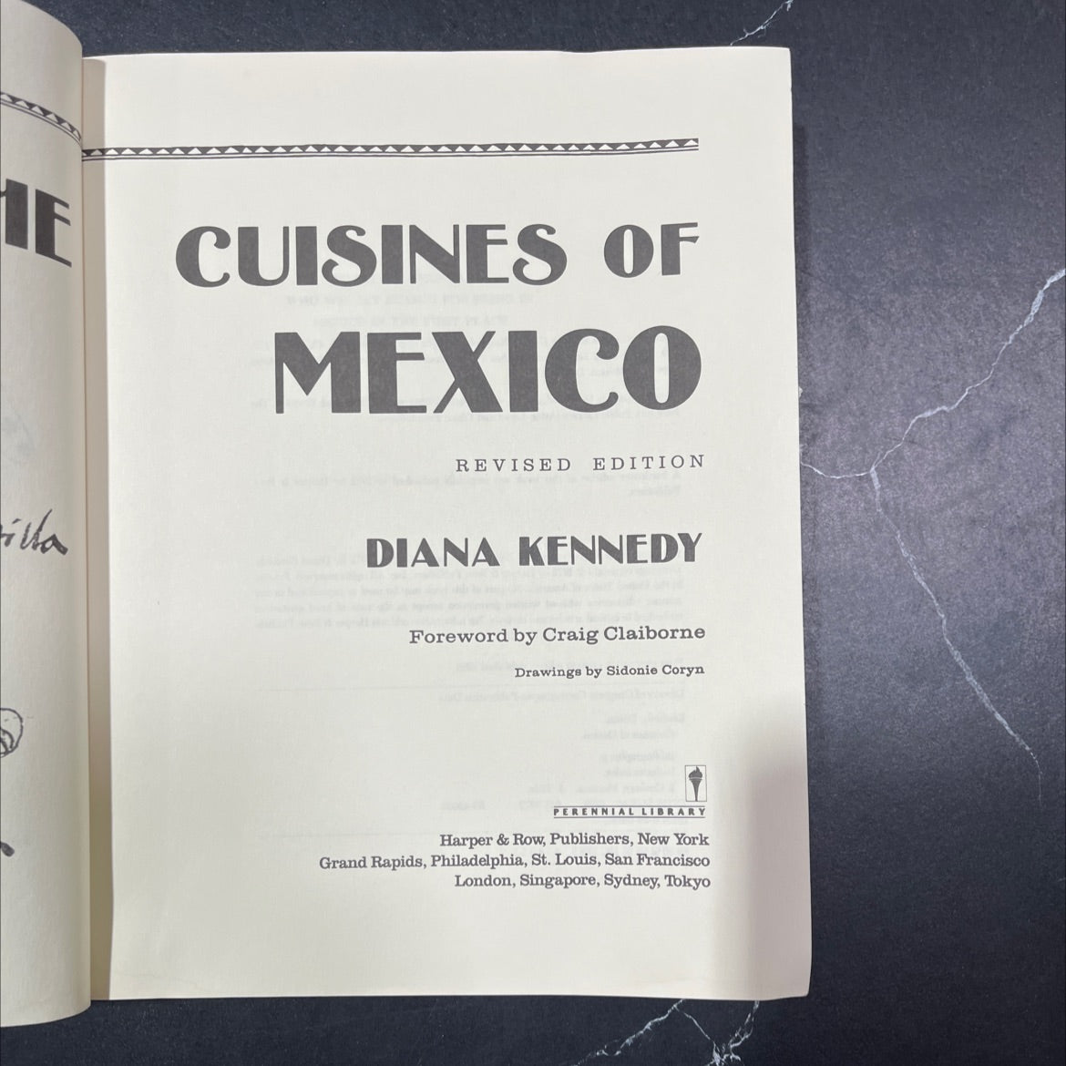 the cuisines of mexico revised edition book, by diana kennedy, 1986 Paperback image 2