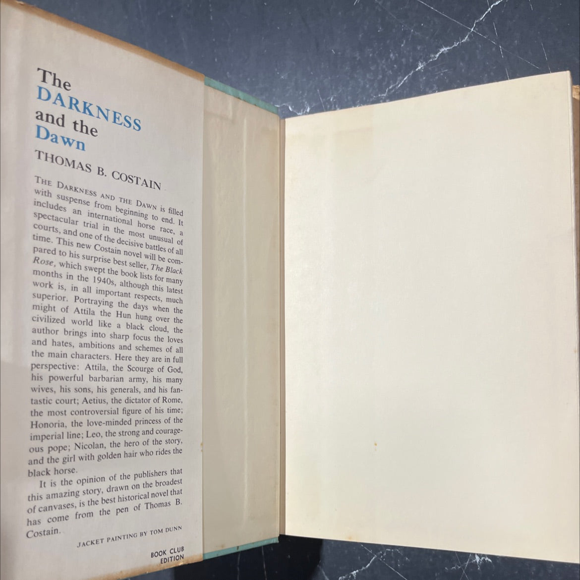 the darkness and the dawn book, by thomas b. costain, 1959 Hardcover image 4