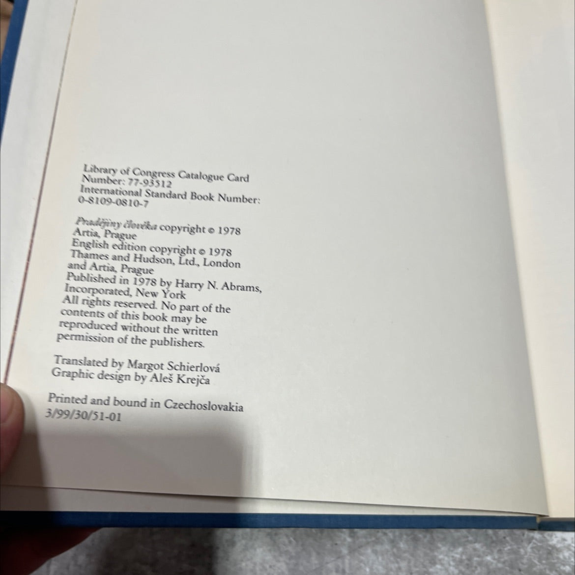 the dawn of man book, by zdeněk burian, 1978 Hardcover image 3