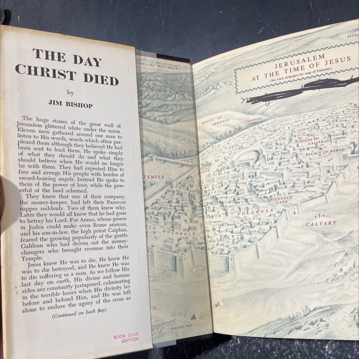 the day christ died book, by jim bishop, 1957 Hardcover image 4