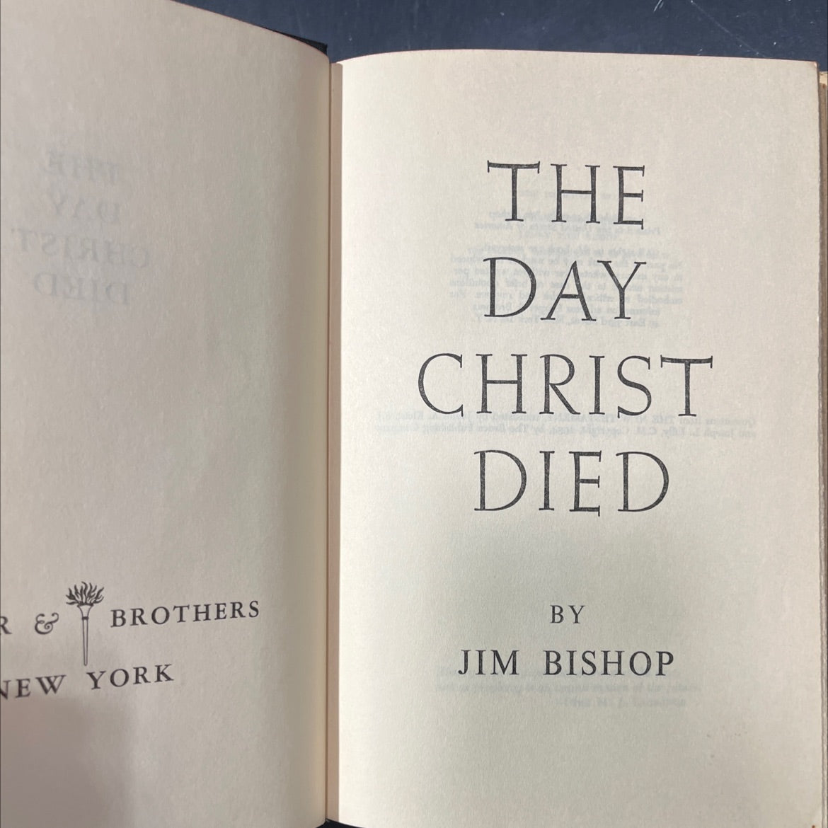 the day christ died book, by jim bishop, 1957 Hardcover image 2