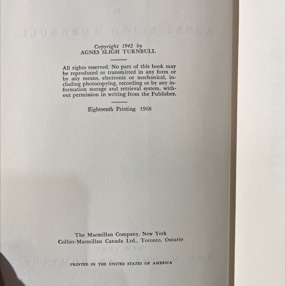 the day must dawn book, by agnes sligh turnbull, 1968 Hardcover image 3