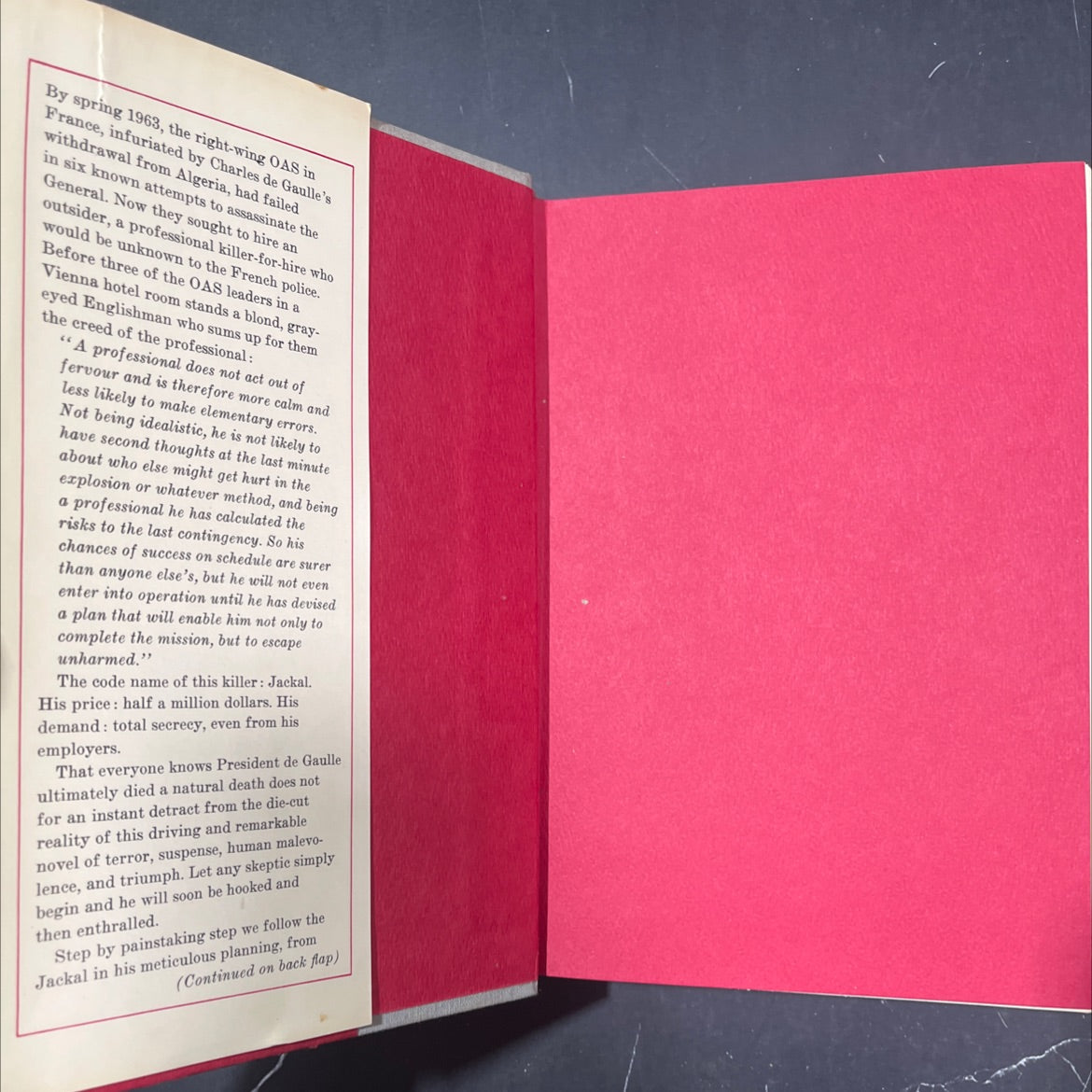 the day of the jackal book, by Frederick Forsyth, 1971 Hardcover image 4