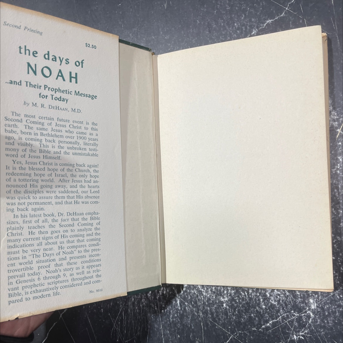 the days of noah and their prophetic message for today book, by m. r. de haan, m.d., 1963 Hardcover image 4
