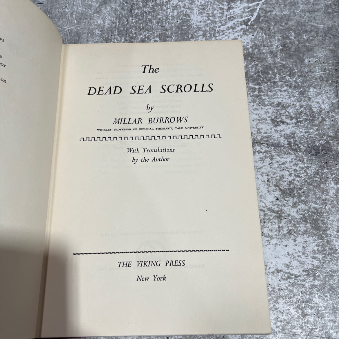 the dead sea scrolls book, by millar burrows, 1955 Hardcover image 2
