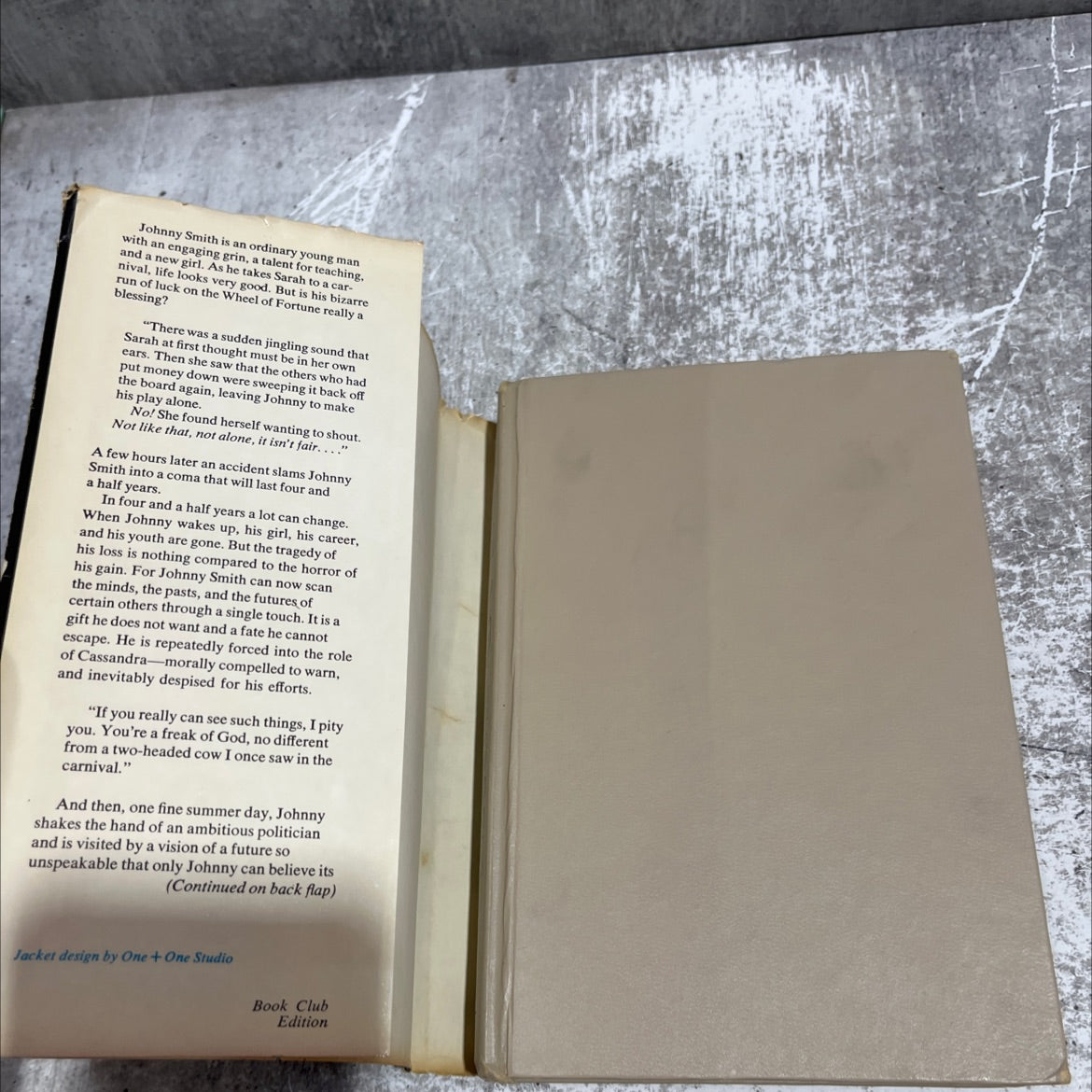 the dead zone book, by Stephen King, 1979 Hardcover image 4