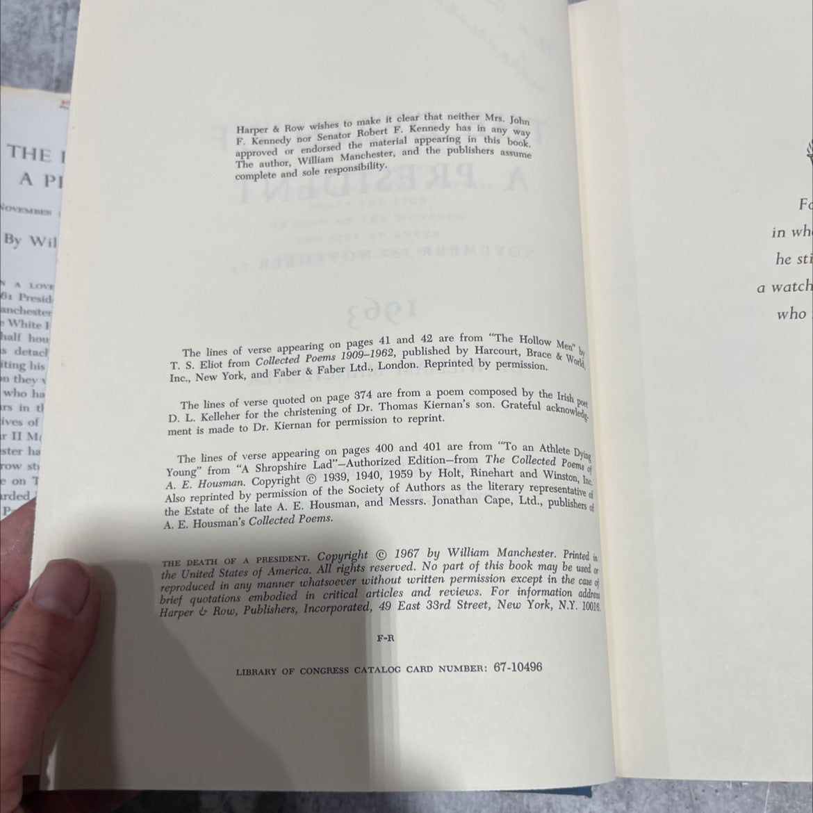 the death of a president book, by william manchester, 1967 Hardcover image 3