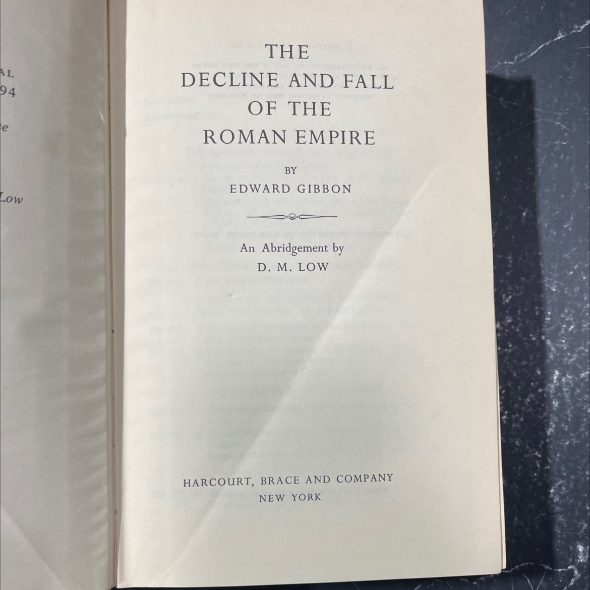 the decline and fall of the roman empire book, by edward gibbon, 1960 Hardcover image 2