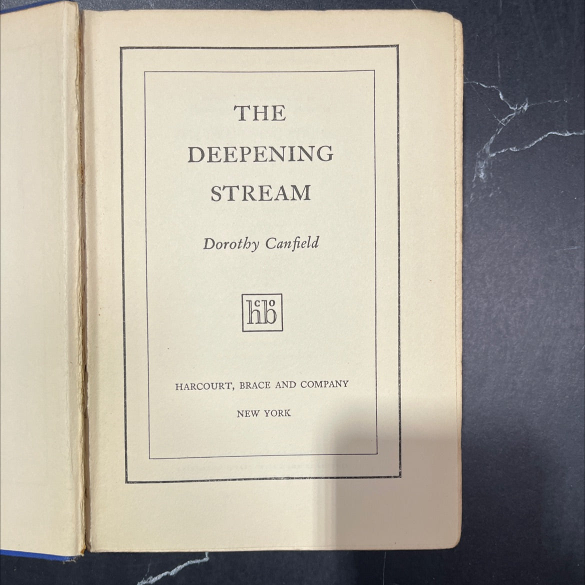 the deepening stream book, by dorothy canfield, 1930 Hardcover image 2