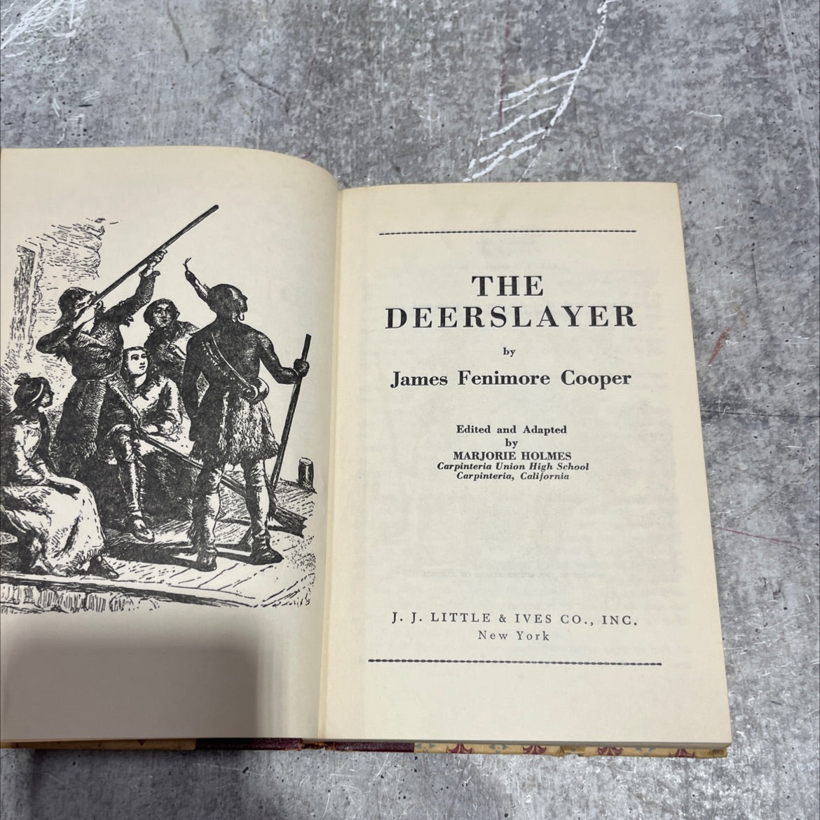 the deerslayer book, by james fenimore cooper, 1954 Hardcover image 2