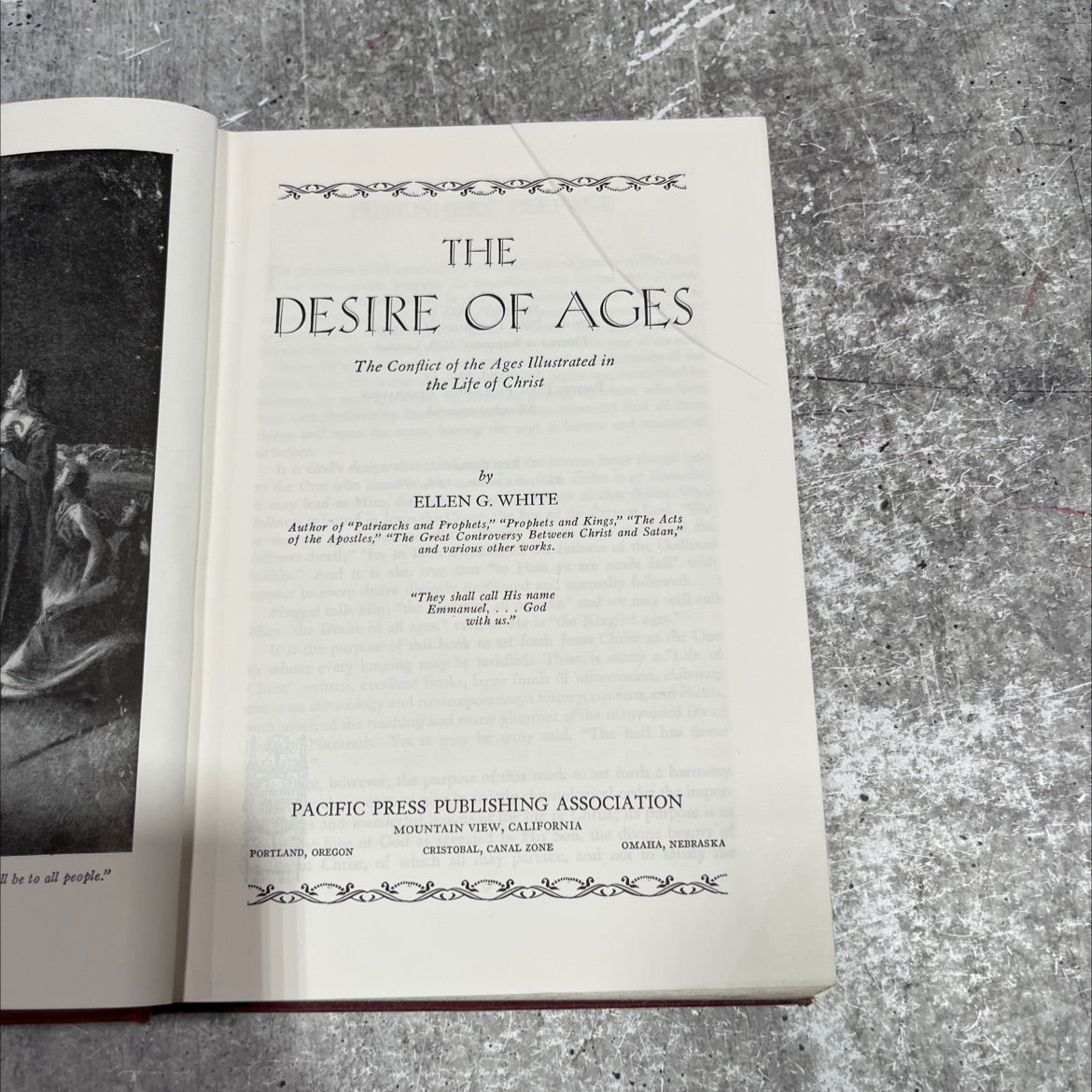 the desire of ages book, by ellen g. white, 1950 Hardcover image 2