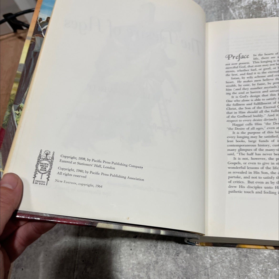 the desire of ages book, by ellen g. white, 1964 Hardcover image 3