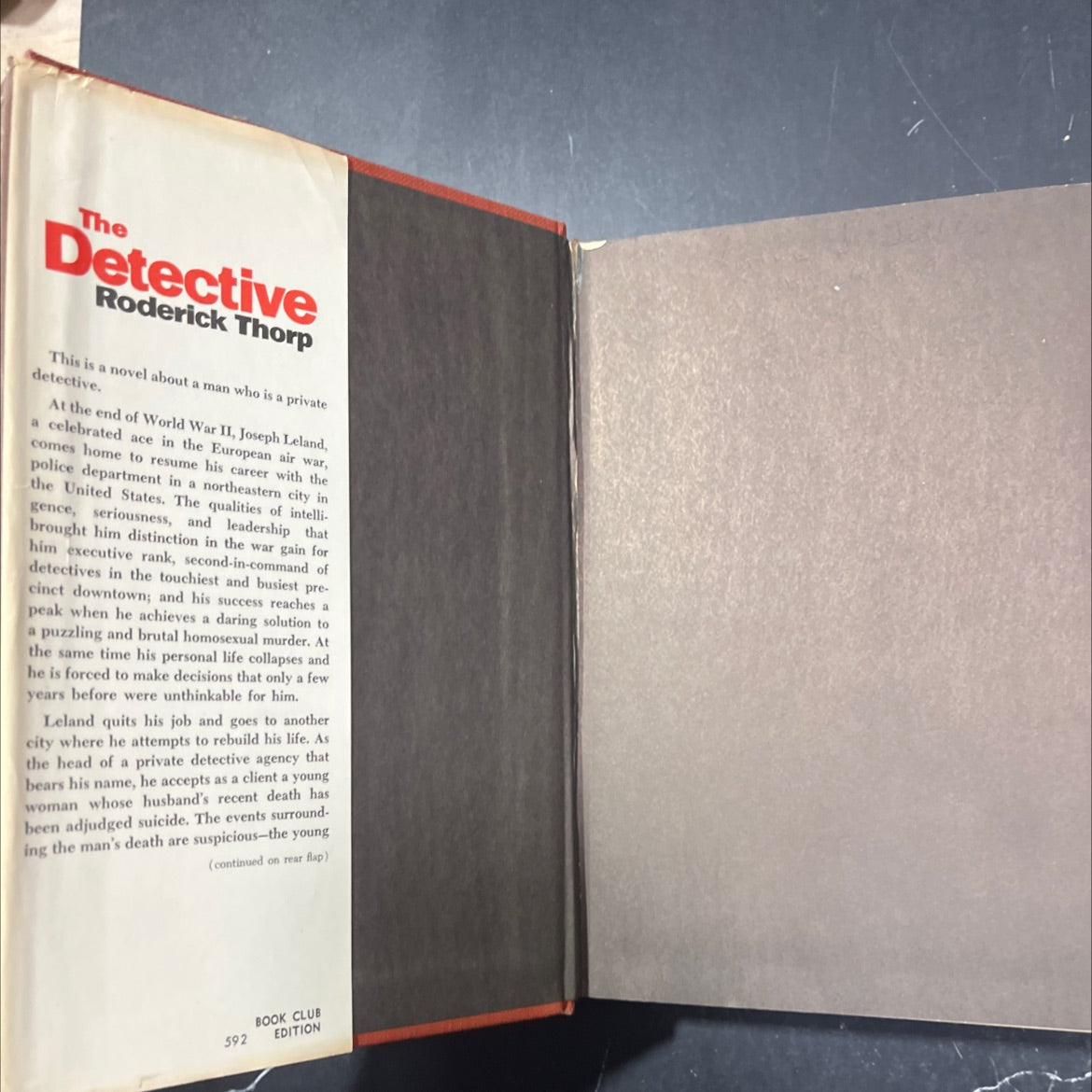 the detective book, by roderick thorp, 1966 Hardcover image 4