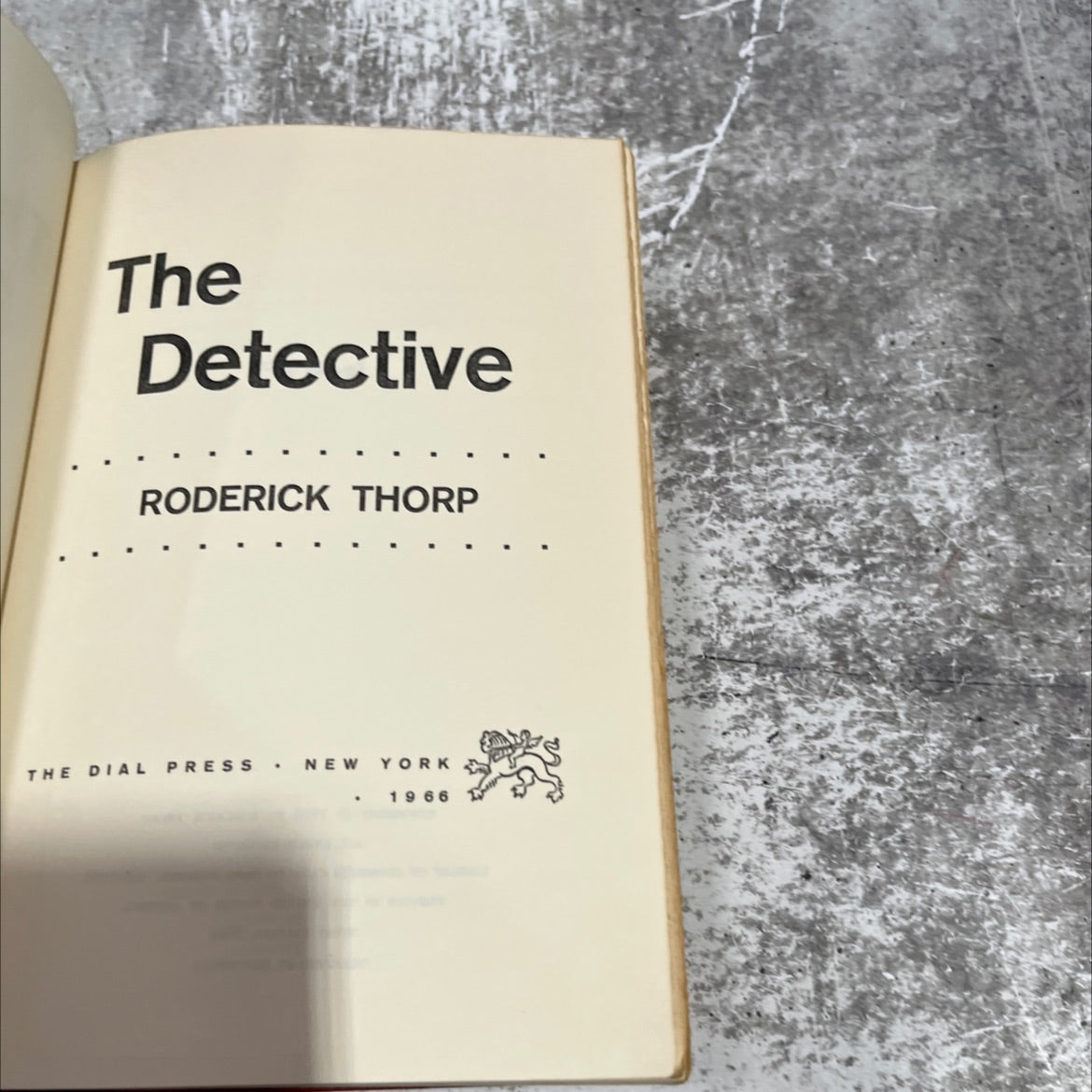 the detective book, by roderick thorp, 1966 Hardcover image 2