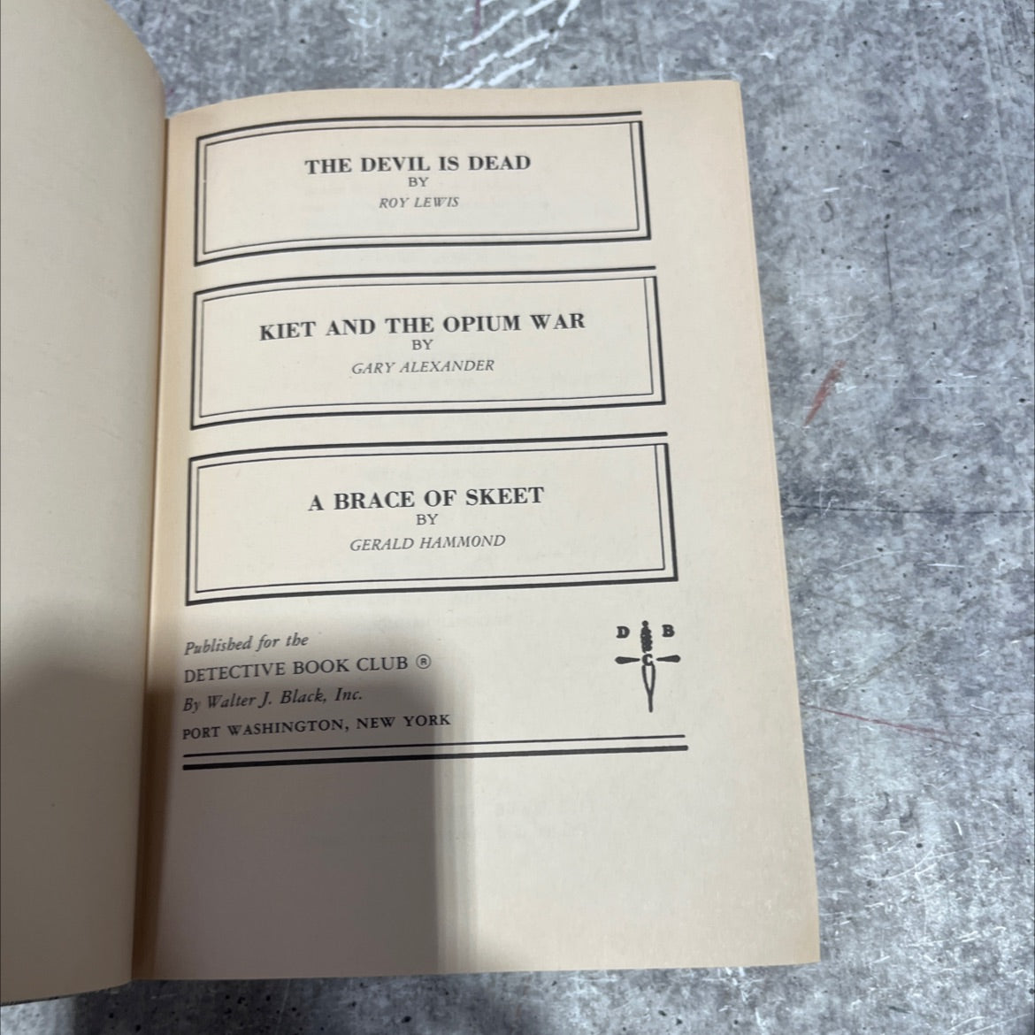 the devil is dead book, by roy lewis, 1989 Hardcover image 2