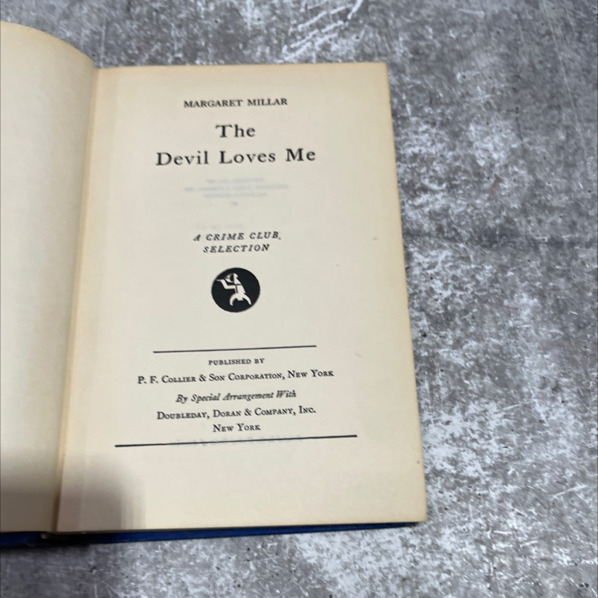 the devil loves me book, by margaret millar, 1942 Hardcover image 2