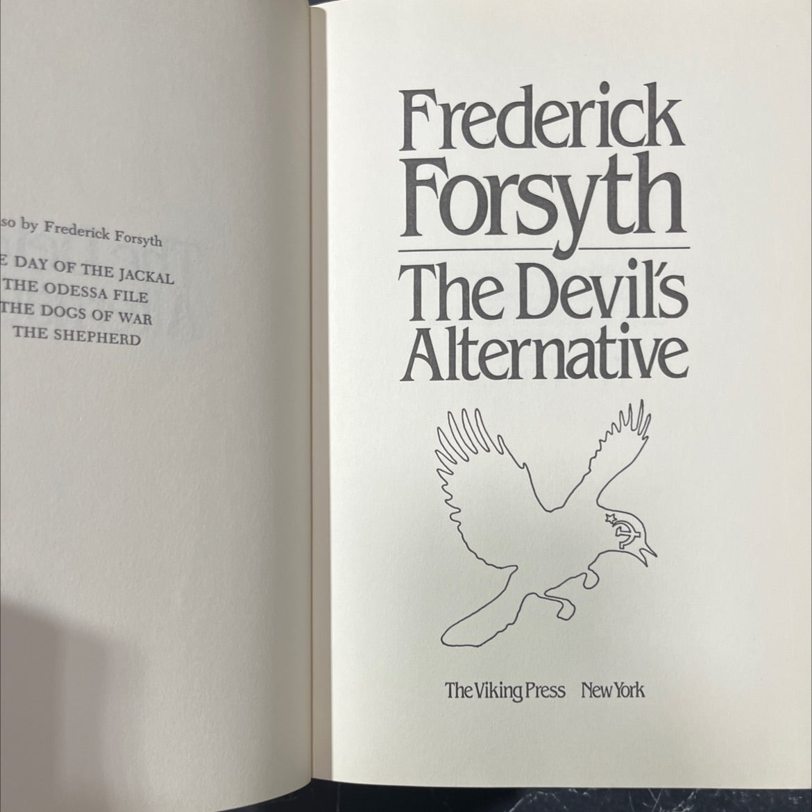 the devil's alternative book, by frederick forsyth, 1979 Hardcover image 2