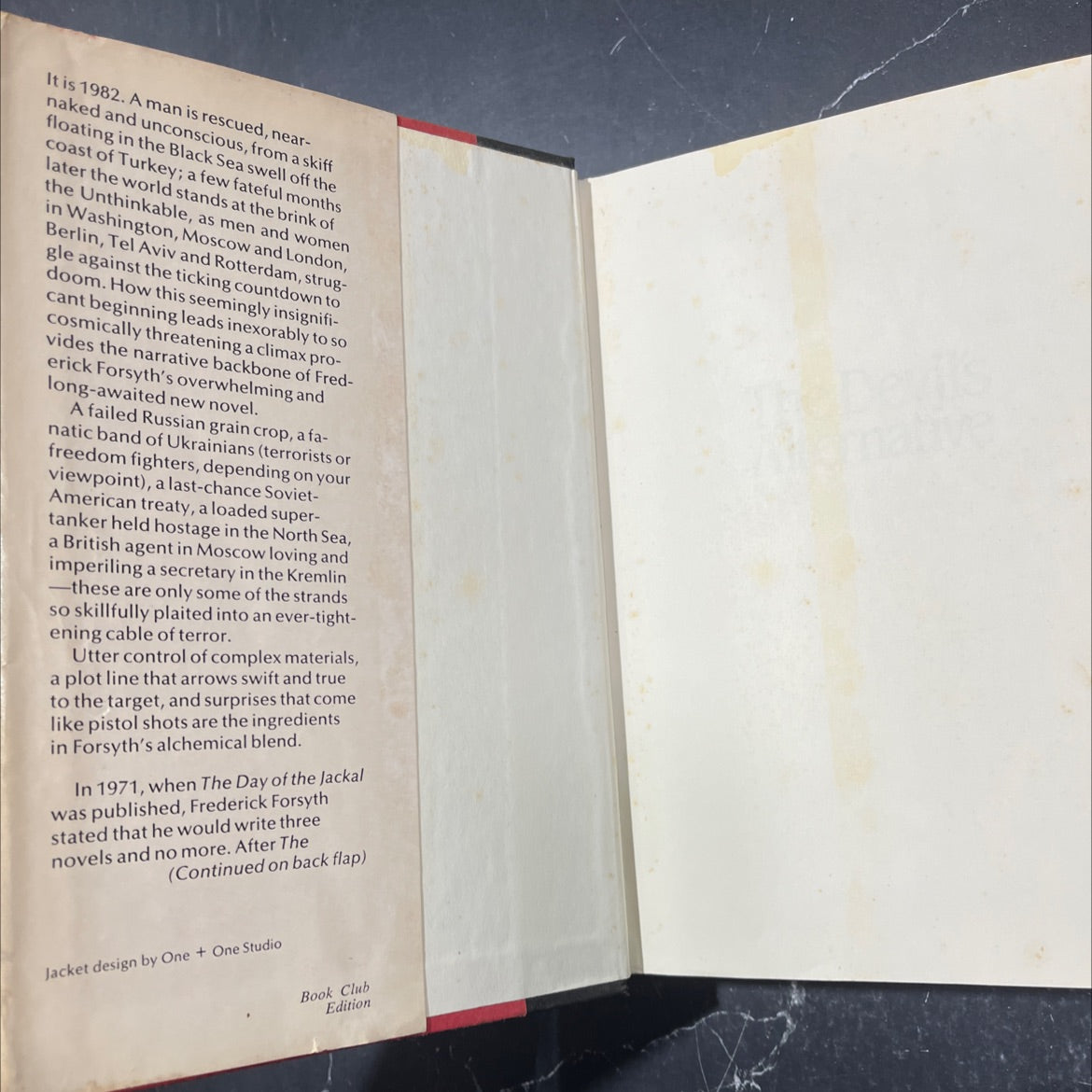 the devil's alternative book, by frederick forsyth, 1980 Hardcover image 4
