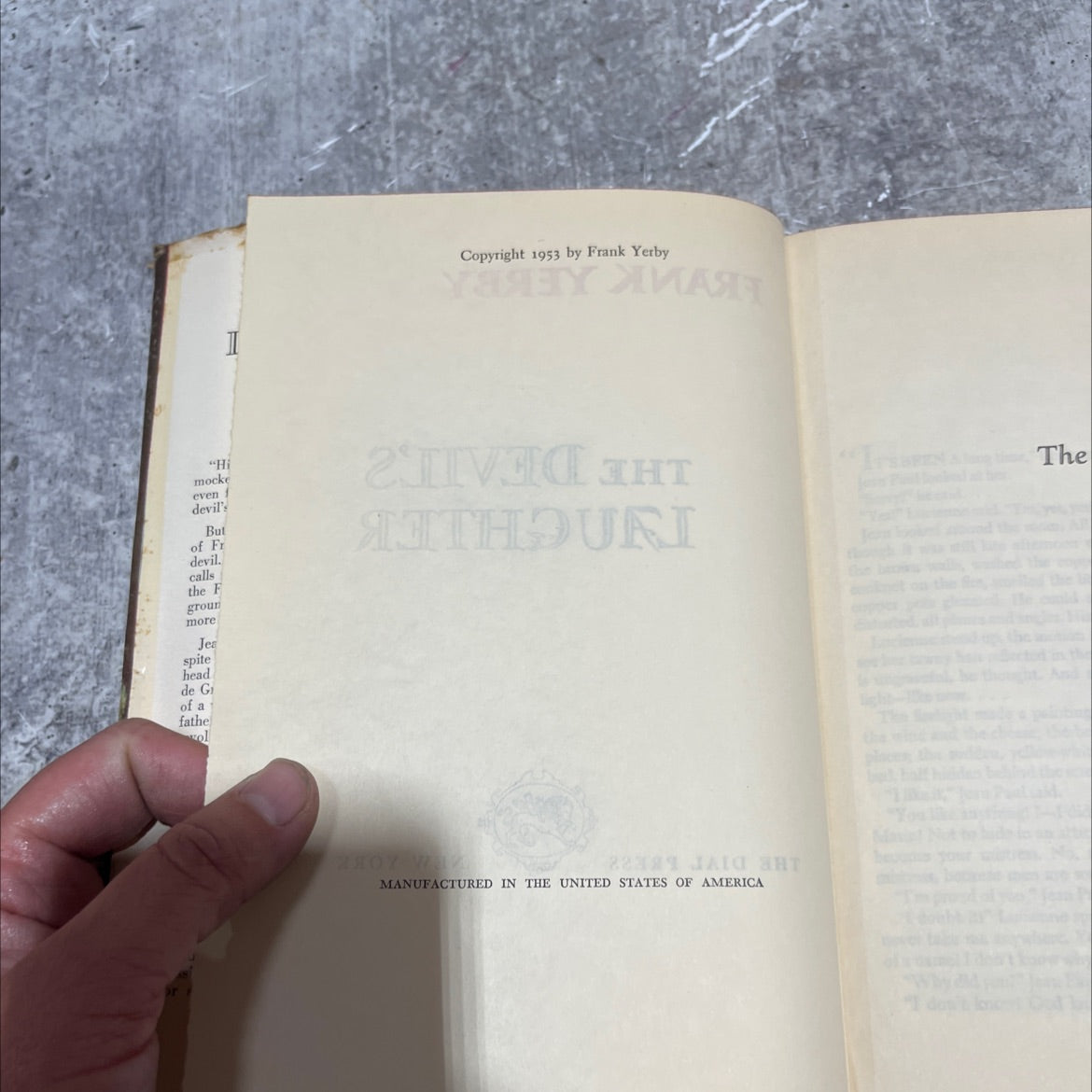 the devil's laughter book, by frank yerby, 1953 Hardcover image 3