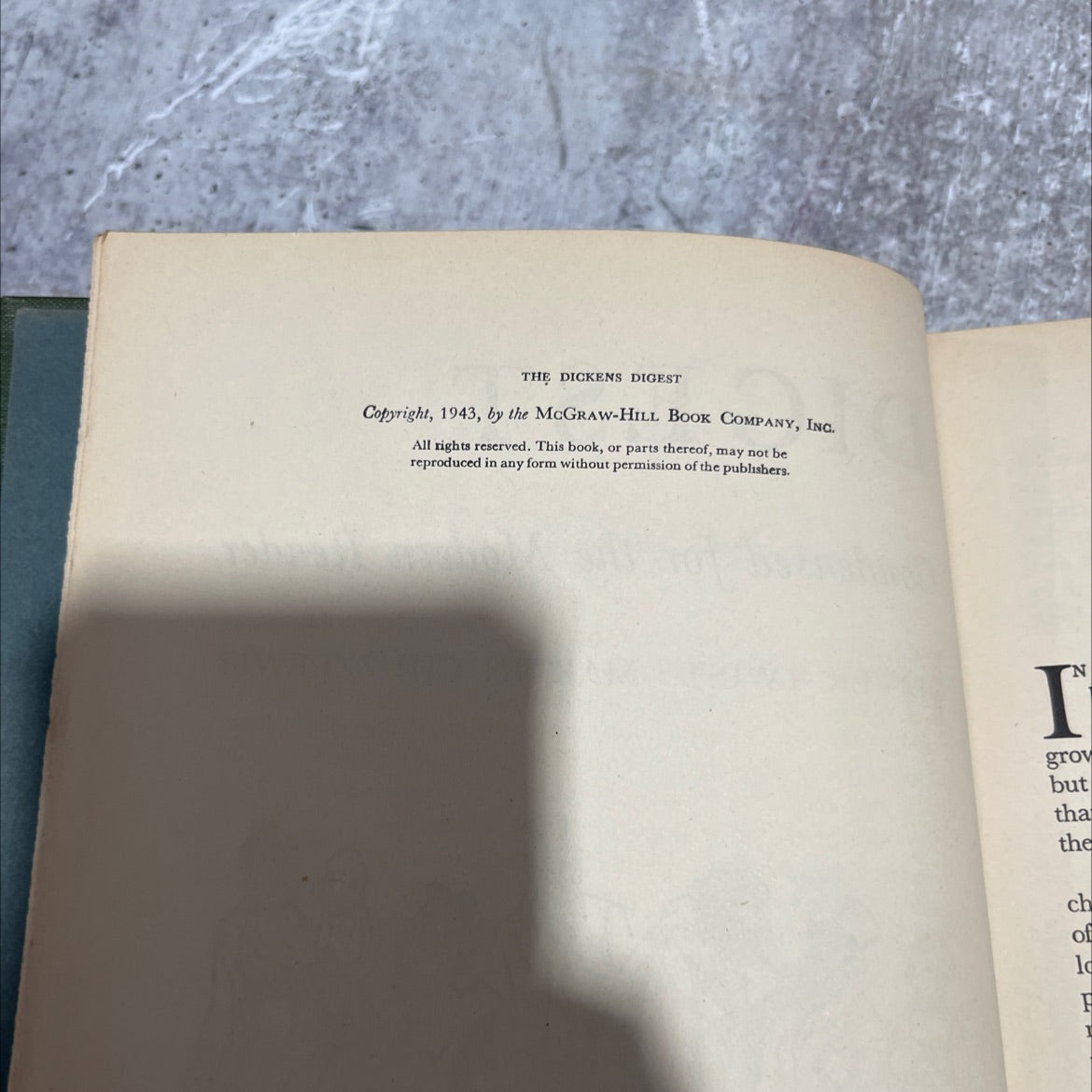 the dickens four great dickens masterpieces book, by charles dickens, 1943 Hardcover image 3