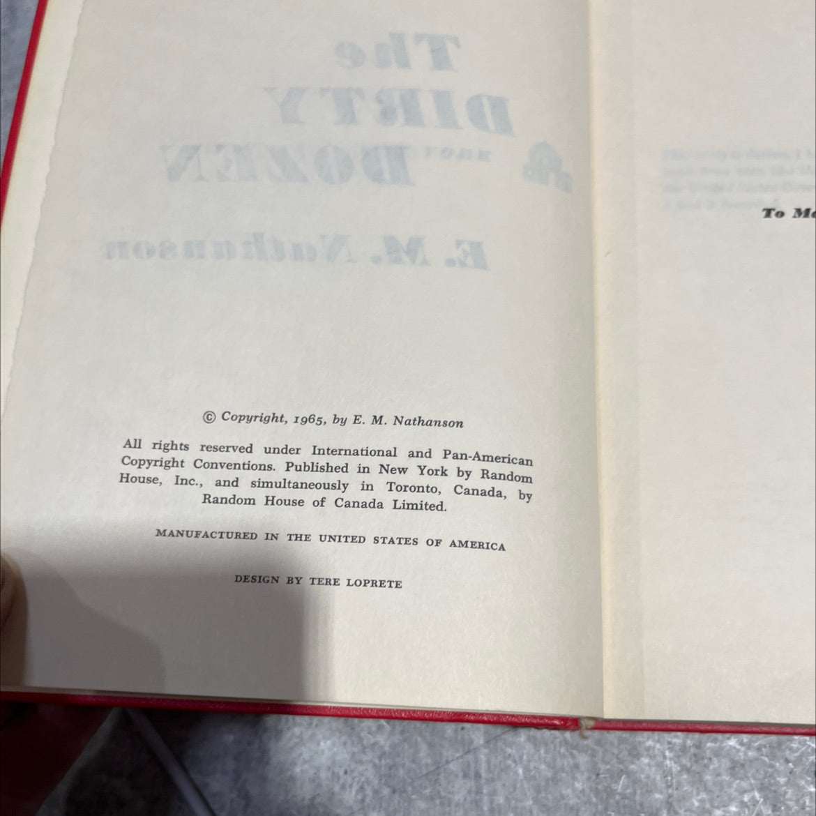 the dirty dozen book, by e. m. nathanson, 1965 Hardcover image 3