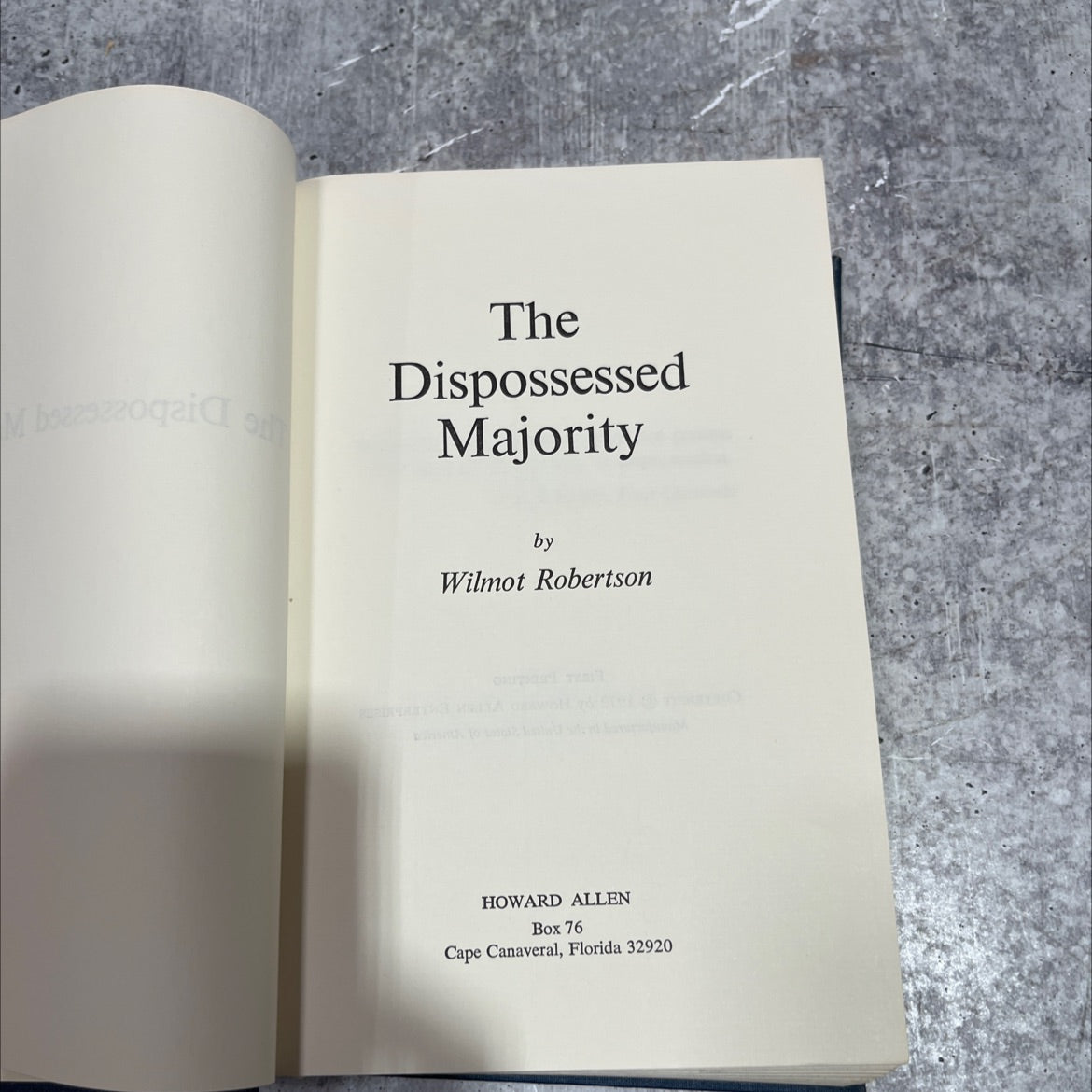 the dispossessed majority book, by wilmot robertson, 1972 Hardcover image 2