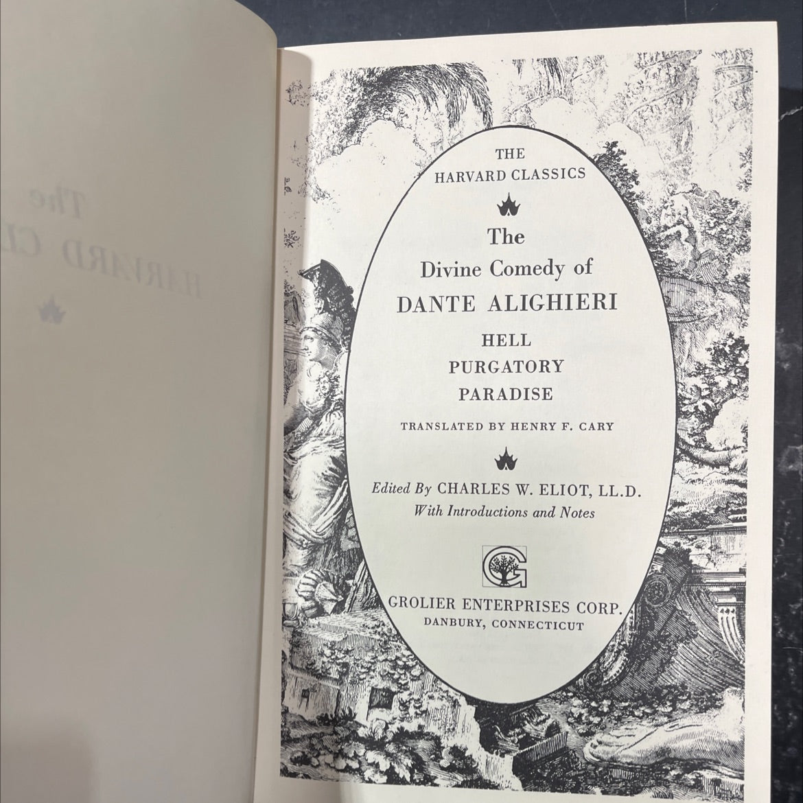 the divine comedy of dante alighieri hell purgatory paradise book, by dante alighieri, 1985 Leather image 2
