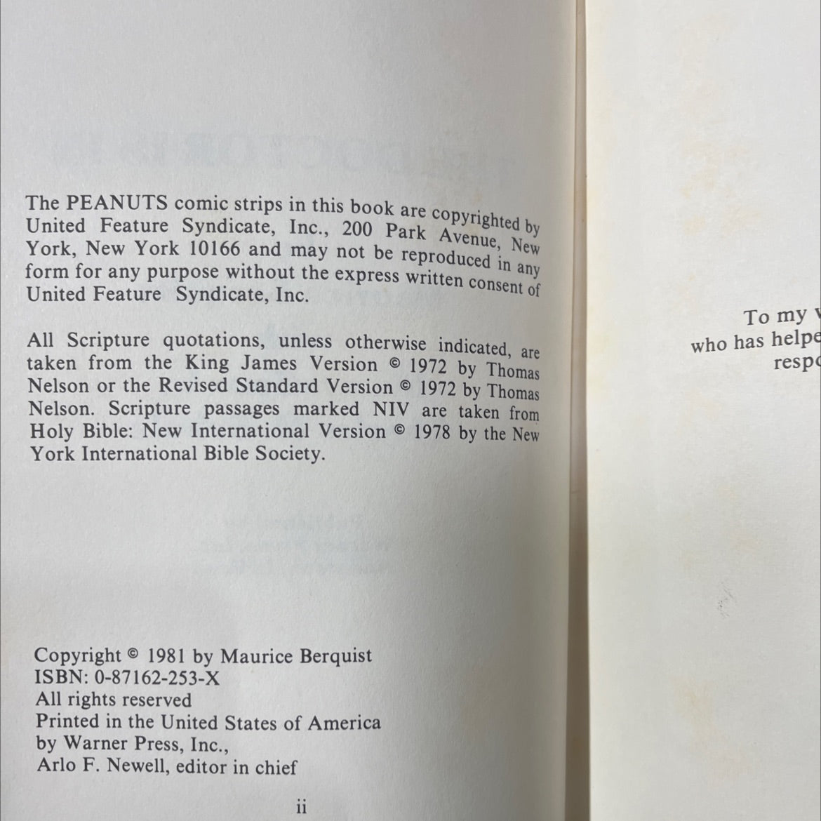 the doctor is in book, by maurice berquist, 1981 Hardcover image 3