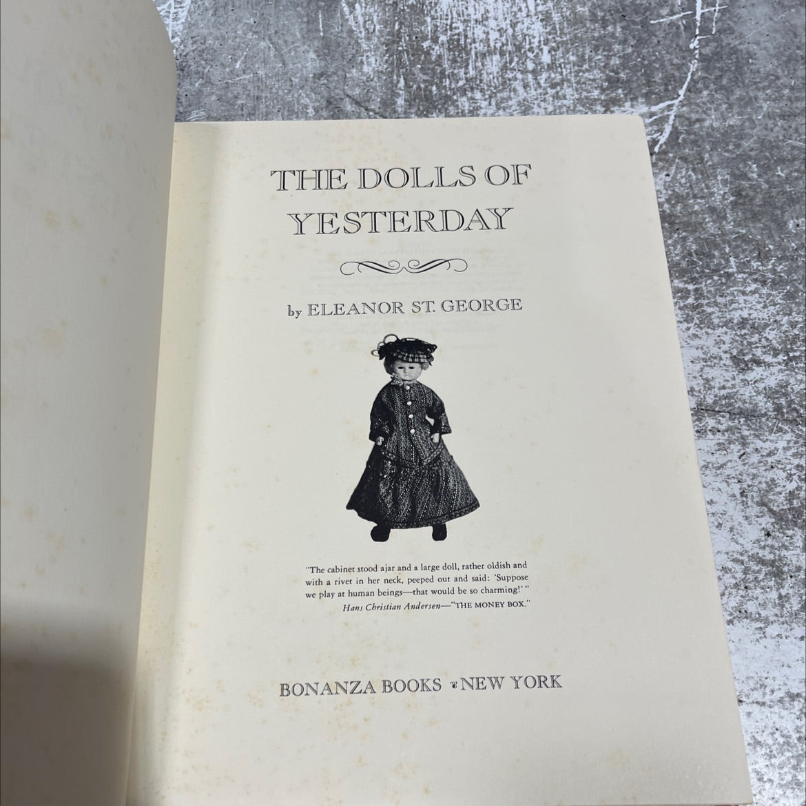 the dolls of yesterday book, by eleanor st. george, 1948 Hardcover image 2