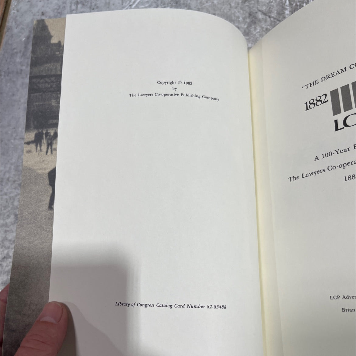 the dream continues book, by unknown, 1982 Hardcover image 3