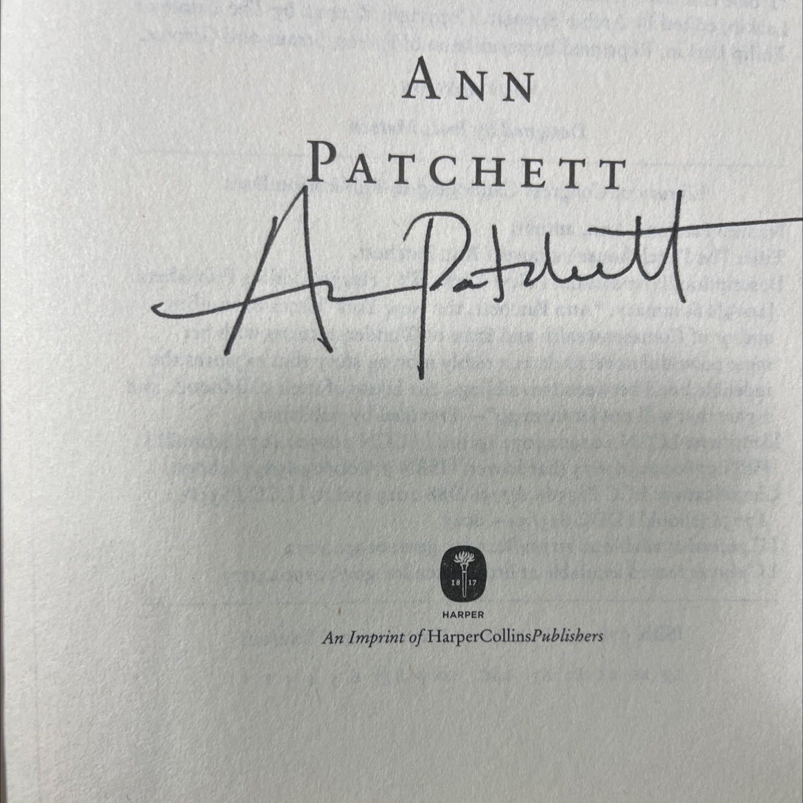 SIGNED the dutch house book, by ann patchett, 2019 Hardcover, First Edition image 4