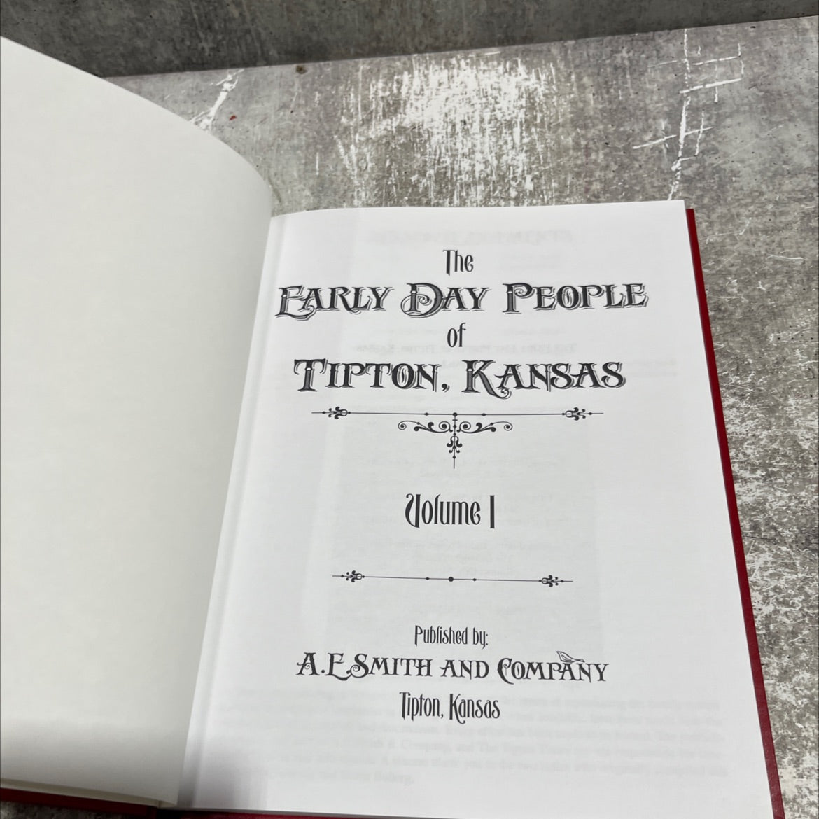 the early day people of tipton, kansas book, by yags yuan, 2010 Hardcover image 2