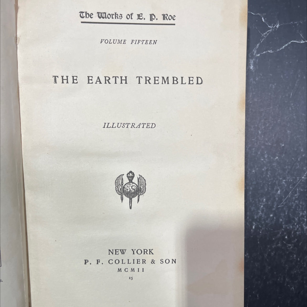 the earth trembled book, by e. p. roe, 1902 Hardcover image 2