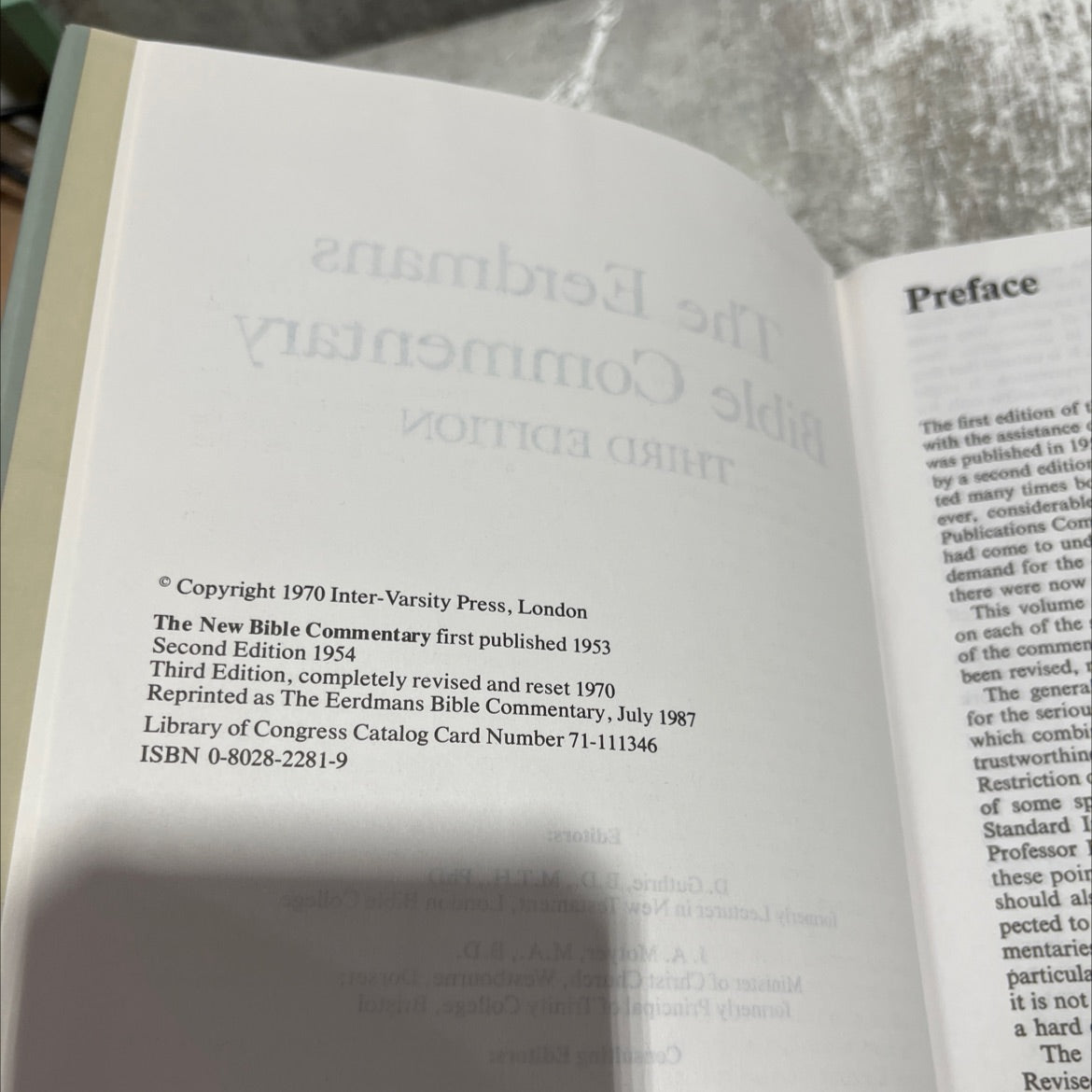 the eerdmans bible commentary book, by d. guthrie, j. a. motyer, 1970 Hardcover image 3