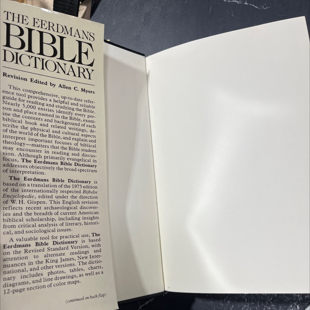 the eerdmans bible dictionary book, by W.H. Gispen, B.J. Oosterhoff, H.N. Ridderbos, W.C. van Unnik, P. Visser, 1987 image 4