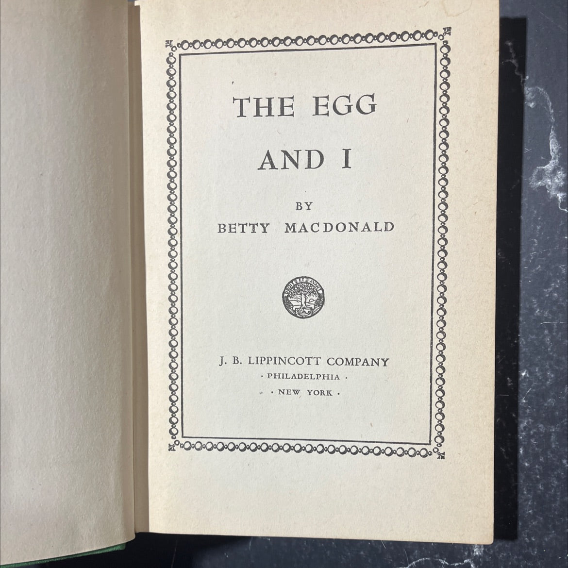 the egg and i book, by betty macdonald, 1945 Hardcover image 2