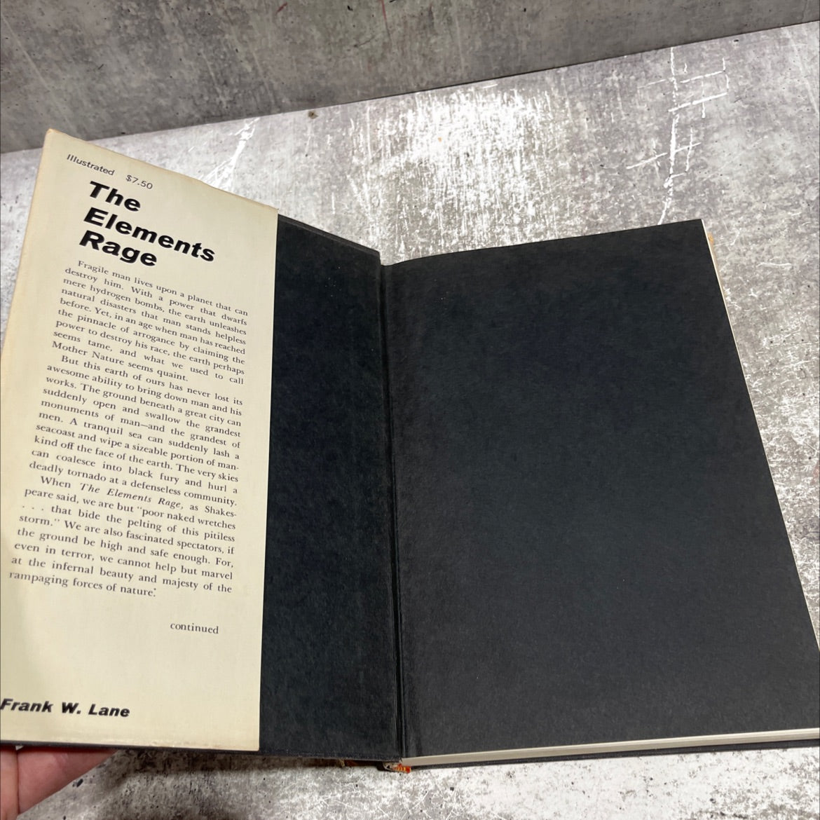 the elements rage book, by Frank W. Lane, 1965 Hardcover image 4