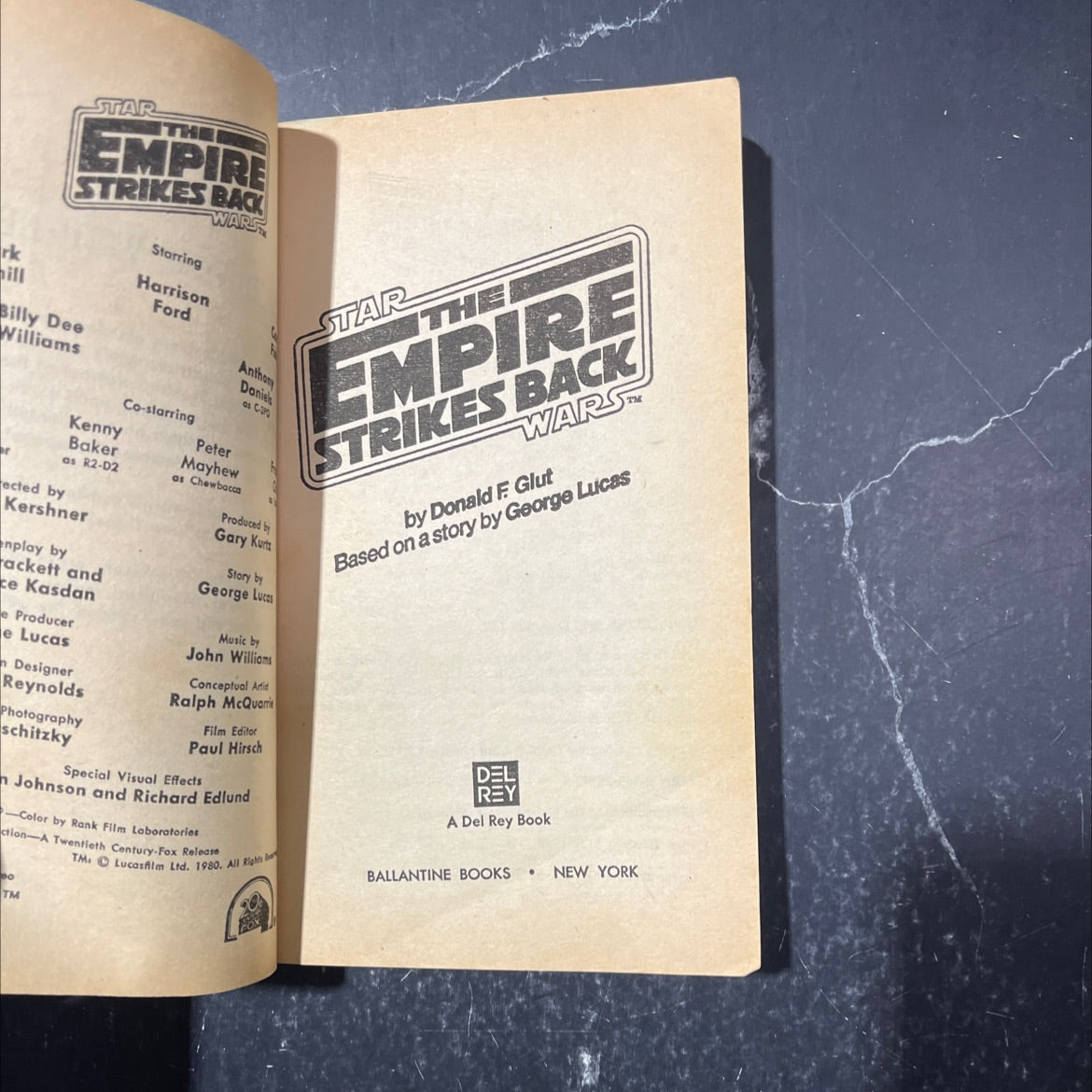 the empire strikes back book, by Donald F. Glut, 1980 Paperback image 2