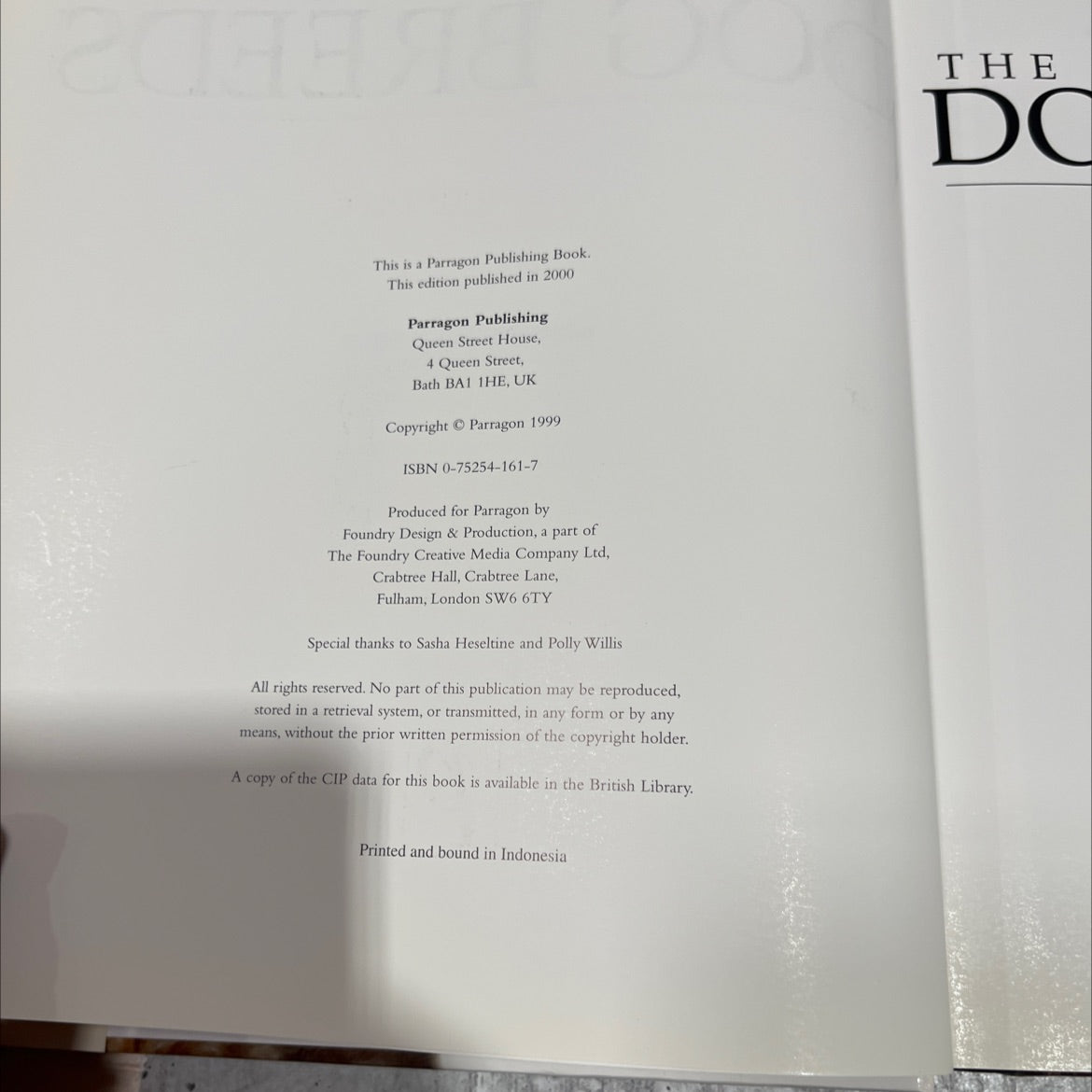 the encyclopedia of dog breeds book, by juliette cunliffe, 2000 Hardcover image 3