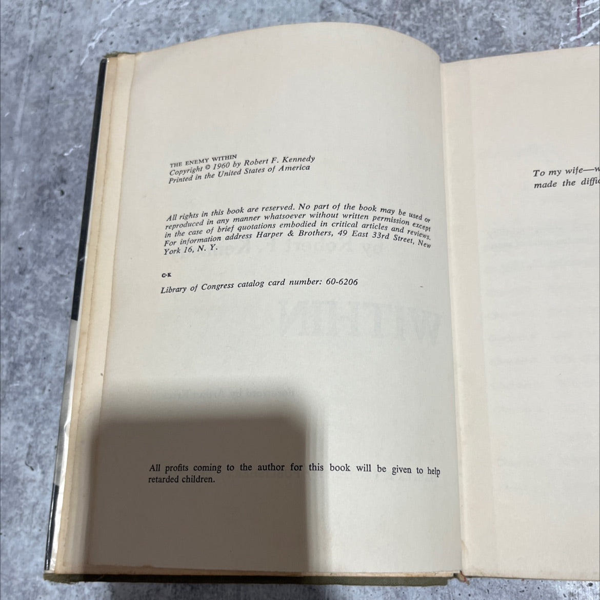 the enemy within book, by Robert F. Kennedy, 1960 Hardcover image 3