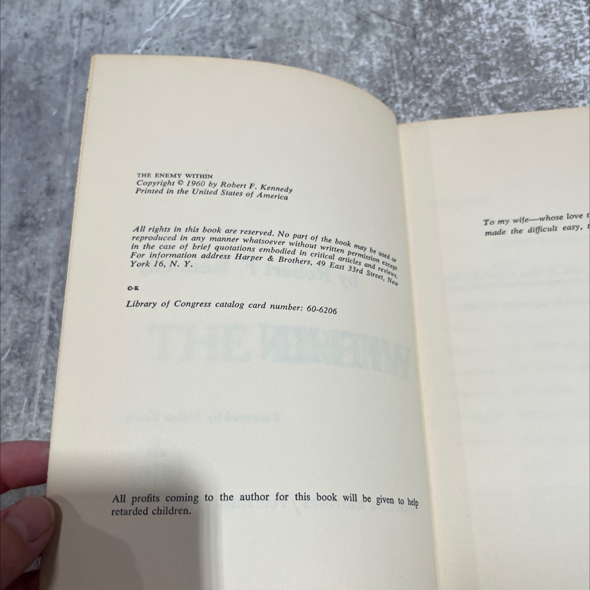 the enemy within book, by Robert F. Kennedy, 1960 Hardcover image 3