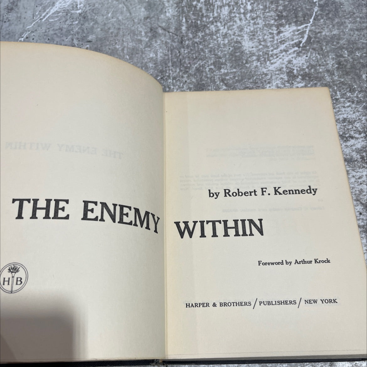 the enemy within book, by Robert F. Kennedy, 1960 Hardcover image 2