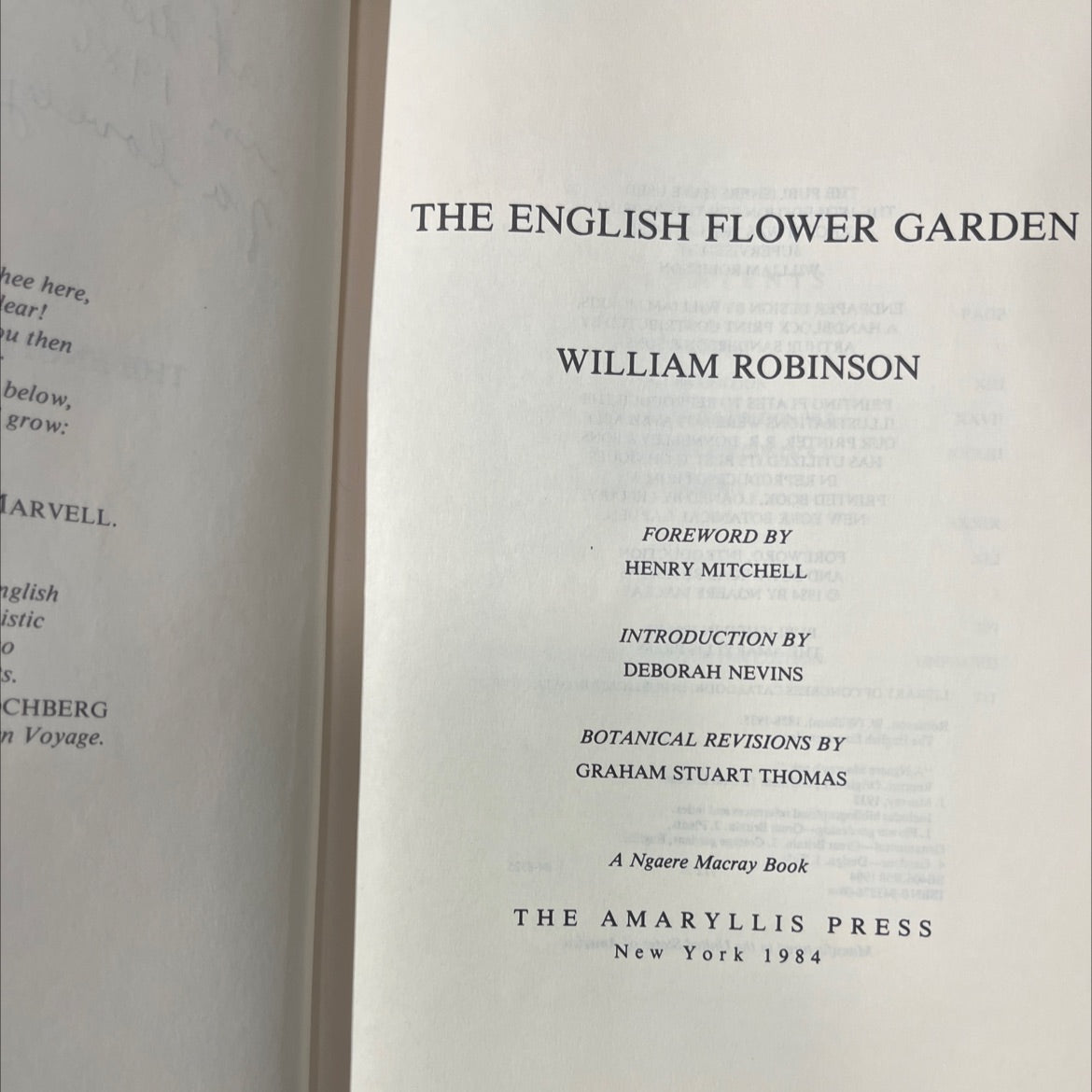 the english flower garden book, by william robinson, 1984 Hardcover image 2