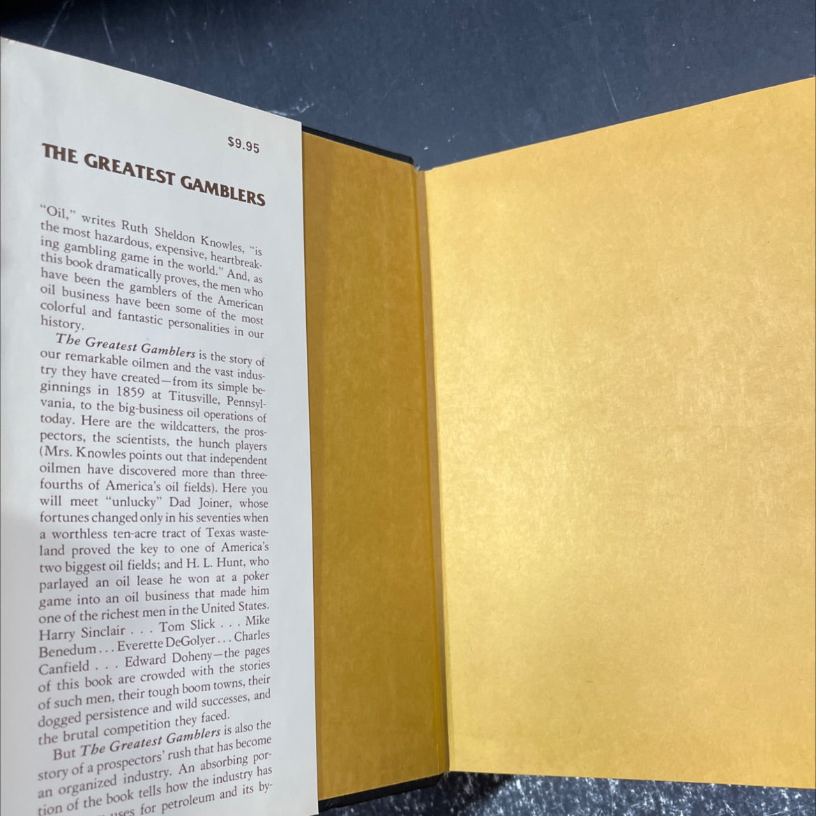 the epic of american oil exploration the greatest gamblers book, by ruth sheldon knowles, 1978 Hardcover image 4