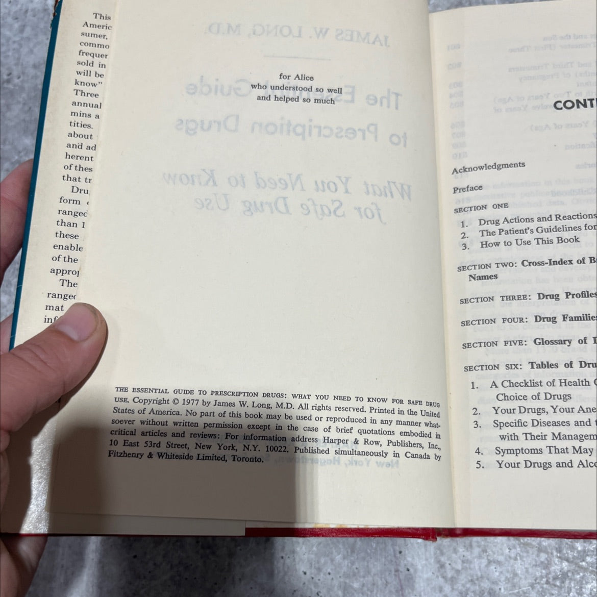 the essential guide to prescription drugs: what you need to know for safe drug use book, by james w. long, m.d., 1977 image 3