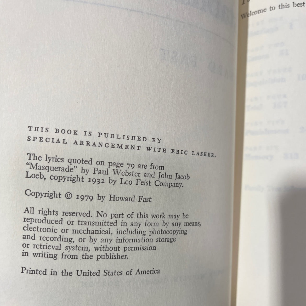 the establishment book, by howard fast, 1979 Hardcover image 3